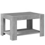 Mesa de centro y LED madera ingeniería gris hormigón 73x53x45cm by , Coffee table - Ref: Foro24-847549, Price: 102,22 €, Disc...