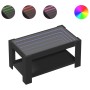 Mesa de centro con LED madera de ingeniería negro 93x53x45 cm by , Coffee table - Ref: Foro24-847554, Price: 142,13 €, Discou...