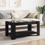 Mesa de centro con LED madera de ingeniería negro 93x53x45 cm de , Mesas de centro - Ref: Foro24-847554, Precio: 147,38 €