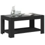 Mittelkonsole mit LED-Beleuchtung, schwarzes Ingenieurholz, 93x53x45 cm. von , Couchtisch - Ref: Foro24-847554, Preis: 139,78...