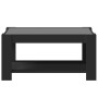 Mesa de centro con LED madera de ingeniería negro 93x53x45 cm de , Mesas de centro - Ref: Foro24-847554, Precio: 147,38 €