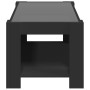 Mesa de centro con LED madera de ingeniería negro 93x53x45 cm de , Mesas de centro - Ref: Foro24-847554, Precio: 147,38 €