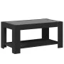 Mittelkonsole mit LED-Beleuchtung, schwarzes Ingenieurholz, 93x53x45 cm. von , Couchtisch - Ref: Foro24-847554, Preis: 139,78...