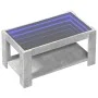 Mesa de centro y LED madera ingeniería gris hormigón 93x53x45cm by , Coffee table - Ref: Foro24-847556, Price: 135,33 €, Disc...