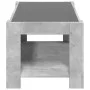 Mesa de centro y LED madera ingeniería gris hormigón 93x53x45cm by , Coffee table - Ref: Foro24-847556, Price: 135,33 €, Disc...
