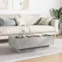 Mesa de centro y LED madera ingeniería gris hormigón 90x50x30cm by , Coffee table - Ref: Foro24-847521, Price: 138,79 €, Disc...