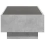Mesa de centro y LED madera ingeniería gris hormigón 90x50x30cm by , Coffee table - Ref: Foro24-847521, Price: 138,79 €, Disc...