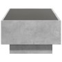 Mesa de centro y LED madera ingeniería gris hormigón 90x50x30cm by , Coffee table - Ref: Foro24-847521, Price: 141,21 €, Disc...