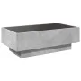 Mittel- und LED-Tisch aus grauem Beton-Ingenieurholz, 90x50x30 cm. von , Couchtisch - Ref: Foro24-847521, Preis: 138,79 €, Ra...
