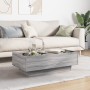 Mesa de centro y LED madera ingeniería gris Sonoma 90x50x30 cm by , Coffee table - Ref: Foro24-847523, Price: 137,92 €, Disco...