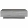 Mesa de centro y LED madera ingeniería gris Sonoma 90x50x30 cm by , Coffee table - Ref: Foro24-847523, Price: 135,74 €, Disco...