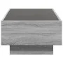 Mesa de centro y LED madera ingeniería gris Sonoma 90x50x30 cm by , Coffee table - Ref: Foro24-847523, Price: 135,74 €, Disco...