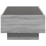 Mesa de centro y LED madera ingeniería gris Sonoma 90x50x30 cm by , Coffee table - Ref: Foro24-847523, Price: 137,92 €, Disco...