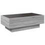 Mesa de centro y LED madera ingeniería gris Sonoma 90x50x30 cm by , Coffee table - Ref: Foro24-847523, Price: 137,92 €, Disco...