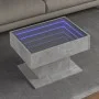 Mesa de centro y LED madera ingeniería gris hormigón 70x50x45cm by , Coffee table - Ref: Foro24-847535, Price: 110,34 €, Disc...
