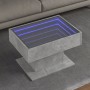 Mesa de centro y LED madera ingeniería gris hormigón 70x50x45cm by , Coffee table - Ref: Foro24-847535, Price: 112,15 €, Disc...
