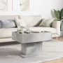 Mesa de centro y LED madera ingeniería gris hormigón 70x50x45cm by , Coffee table - Ref: Foro24-847535, Price: 110,34 €, Disc...
