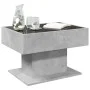 Mesa de centro y LED madera ingeniería gris hormigón 70x50x45cm by , Coffee table - Ref: Foro24-847535, Price: 110,34 €, Disc...