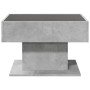 Mesa de centro y LED madera ingeniería gris hormigón 70x50x45cm by , Coffee table - Ref: Foro24-847535, Price: 112,15 €, Disc...