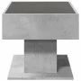 Mesa de centro y LED madera ingeniería gris hormigón 70x50x45cm by , Coffee table - Ref: Foro24-847535, Price: 110,34 €, Disc...