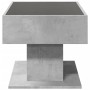 Mittel- und LED-Tisch aus grauem Beton-Ingenieurholz, 70x50x45 cm. von , Couchtisch - Ref: Foro24-847535, Preis: 112,15 €, Ra...