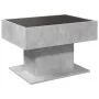 Mesa de centro y LED madera ingeniería gris hormigón 70x50x45cm by , Coffee table - Ref: Foro24-847535, Price: 110,34 €, Disc...