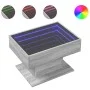 Mesa de centro y LED madera ingeniería gris Sonoma 70x50x45 cm de , Mesas de centro - Ref: Foro24-847537, Precio: 130,74 €, D...