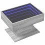 Mesa de centro y LED madera ingeniería gris Sonoma 70x50x45 cm de , Mesas de centro - Ref: Foro24-847537, Precio: 130,74 €, D...