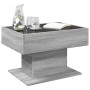 Mesa de centro y LED madera ingeniería gris Sonoma 70x50x45 cm by , Coffee table - Ref: Foro24-847537, Price: 133,03 €, Disco...