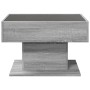 Mesa de centro y LED madera ingeniería gris Sonoma 70x50x45 cm by , Coffee table - Ref: Foro24-847537, Price: 133,03 €, Disco...