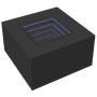Mesa de centro con luz LED madera ingeniería negra 60x60x40 cm by , Coffee table - Ref: Foro24-847568, Price: 117,88 €, Disco...