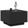 Mesa de centro con luz LED madera ingeniería negra 60x60x40 cm by , Coffee table - Ref: Foro24-847568, Price: 117,88 €, Disco...