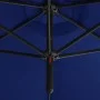 Double umbrella with blue steel pole 600 cm by vidaXL, Umbrellas - Ref: Foro24-312569, Price: 145,97 €, Discount: %