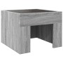 Mesa de centro con Infinity LED gris Sonoma 40x40x30 cm de , Mesitas de noche - Ref: Foro24-3284075, Precio: 66,26 €, Descuen...