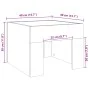 Mesa de centro con Infinity LED gris Sonoma 40x40x30 cm von , Nachttische - Ref: Foro24-3284075, Preis: 65,28 €, Rabatt: %