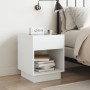 Mesita de noche con Infinity LED blanca 40x40x50 cm by , Nightstands - Ref: Foro24-3284077, Price: 60,44 €, Discount: %