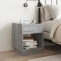 Mesa de centro con Infinity LED gris Sonoma 40x40x50 cm de , Mesitas de noche - Ref: Foro24-3284082, Precio: 72,65 €, Descuen...