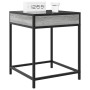 Mesa de centro con Infinity LED gris Sonoma 40x40x51 cm de , Mesitas de noche - Ref: Foro24-3284094, Precio: 55,04 €, Descuen...