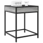 Mesa de centro con Infinity LED gris Sonoma 40x40x51 cm de , Mesitas de noche - Ref: Foro24-3284094, Precio: 54,38 €, Descuen...