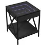 Mesita de noche con Infinity LED negra 40x40x49 cm de , Mesitas de noche - Ref: Foro24-3284096, Precio: 68,17 €, Descuento: %