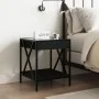 Mesita de noche con Infinity LED negra 40x40x49 cm de , Mesitas de noche - Ref: Foro24-3284096, Precio: 68,17 €, Descuento: %