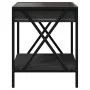 Mesita de noche con Infinity LED negra 40x40x49 cm de , Mesitas de noche - Ref: Foro24-3284096, Precio: 68,17 €, Descuento: %