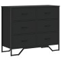 Cómoda madera de ingeniería negro 91x35,5x74,5 cm by , Drawers - Ref: Foro24-3295302, Price: 162,15 €, Discount: %