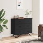 Cómoda madera de ingeniería negro 91x35,5x74,5 cm by , Drawers - Ref: Foro24-3295302, Price: 162,15 €, Discount: %