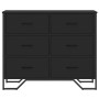 Cómoda madera de ingeniería negro 91x35,5x74,5 cm by , Drawers - Ref: Foro24-3295302, Price: 162,15 €, Discount: %