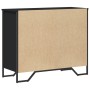 Cómoda madera de ingeniería negro 91x35,5x74,5 cm by , Drawers - Ref: Foro24-3295302, Price: 162,15 €, Discount: %