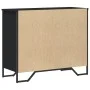 Schwarzer Schrank aus Holzwerkstoff 91x35,5x74,5 cm von , Schubladen - Ref: Foro24-3295302, Preis: 159,36 €, Rabatt: %
