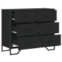 Cómoda madera de ingeniería negro 91x35,5x74,5 cm by , Drawers - Ref: Foro24-3295302, Price: 162,15 €, Discount: %
