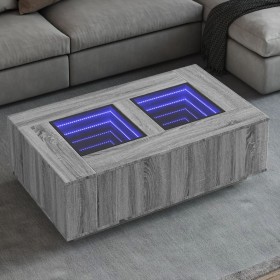 Mitteltisch mit Infinity LED in Grau Sonoma 116x69x40 cm von , Couchtisch - Ref: Foro24-3284061, Preis: 223,68 €, Rabatt: %