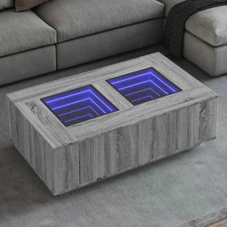 Mitteltisch mit Infinity LED in Grau Sonoma 116x69x40 cm von , Couchtisch - Ref: Foro24-3284061, Preis: 220,06 €, Rabatt: %